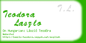 teodora laszlo business card