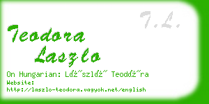 teodora laszlo business card